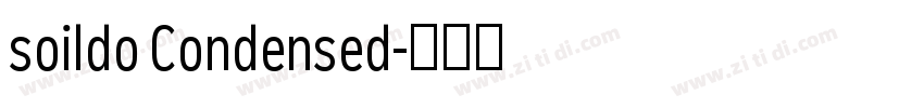 soildo Condensed字体转换